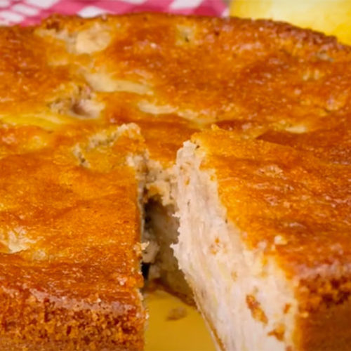 recette d'un gâteau aux poires facile