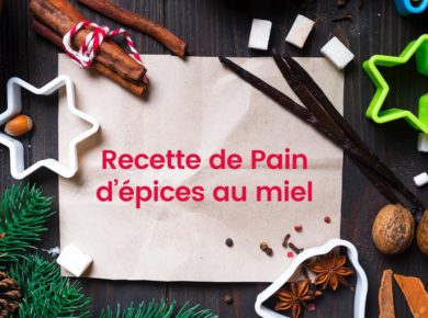 la recette très simple du pain d'épices au Miel pour Noël