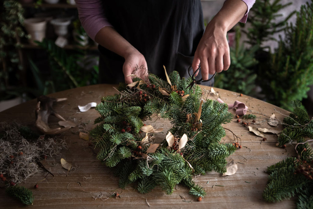 comment créer une couronne de Noël DIY