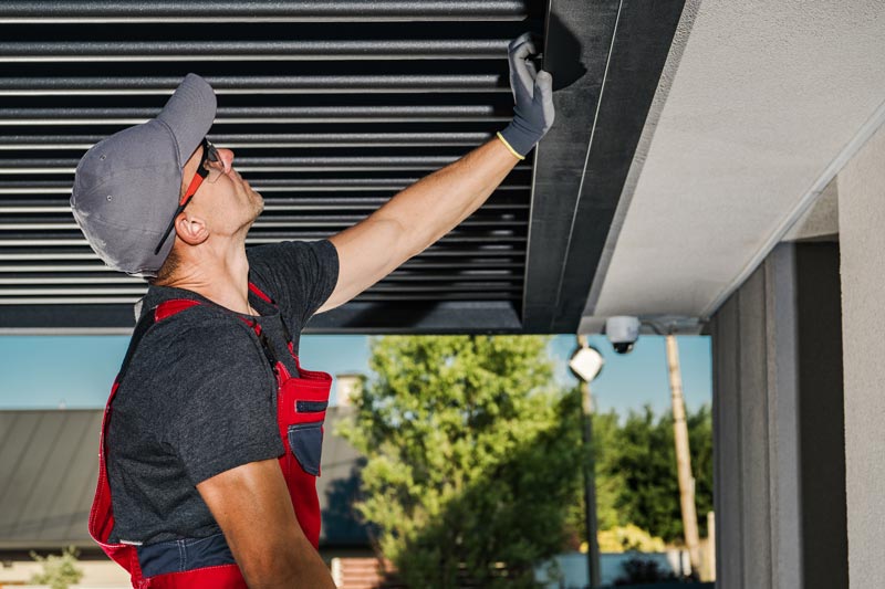 une pergola bioclimatique