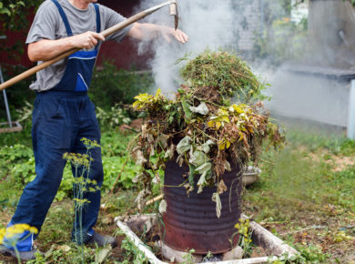 comment réutiliser les déchets verts du jardin