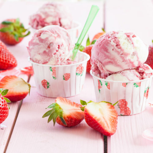 recette parfaite de la glace à la fraise sans sorbetière