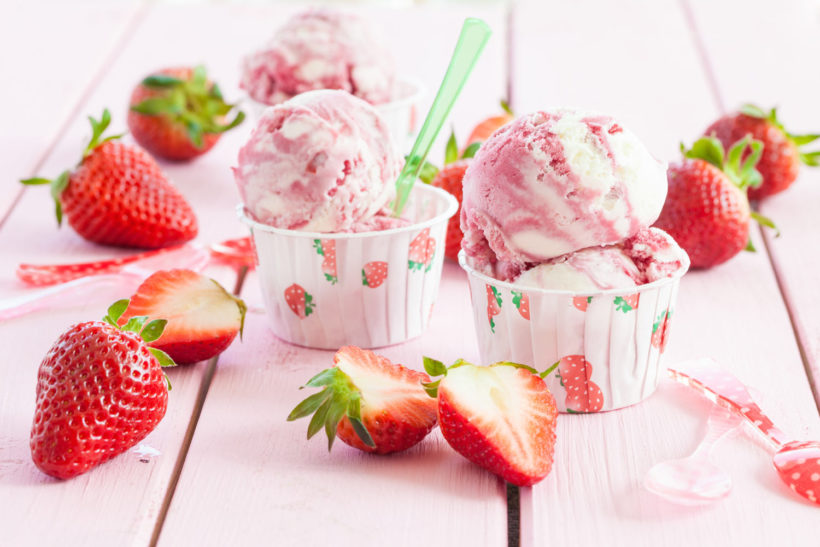 recette parfaite de la glace à la fraise sans sorbetière
