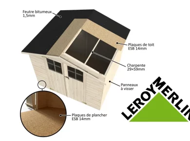 Abri de jardin bois à moins de 600€ chez Leroy Merlin : la bonne affaire ?