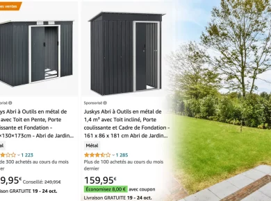 Abri de jardin en métal à moins de 300€ : où trouver la bonne affaire ?