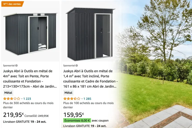 Abri de jardin en métal à moins de 300€ : où trouver la bonne affaire ?