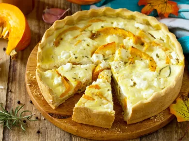 La recette automnale inratable : découvrez la délicieuse quiche potimarron et poireaux