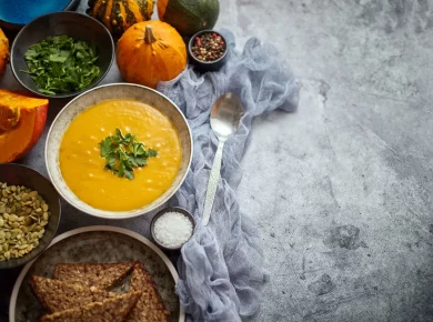 Découvrez un repas complet autour de la citrouille et du potimarron pour Halloween