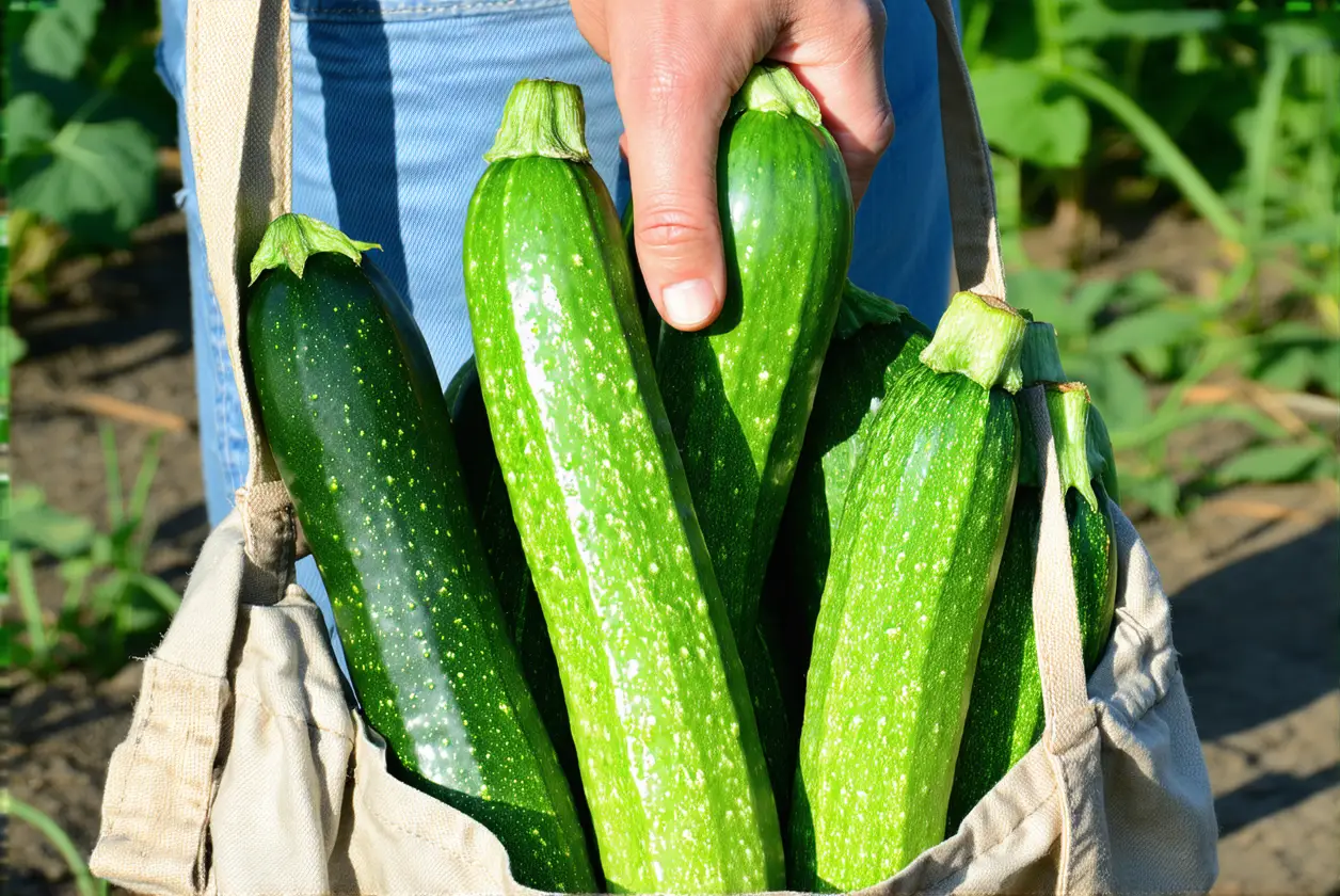 Ils enterrent ce vieux sac au pied des courgettes : la récolte est spectaculaire !