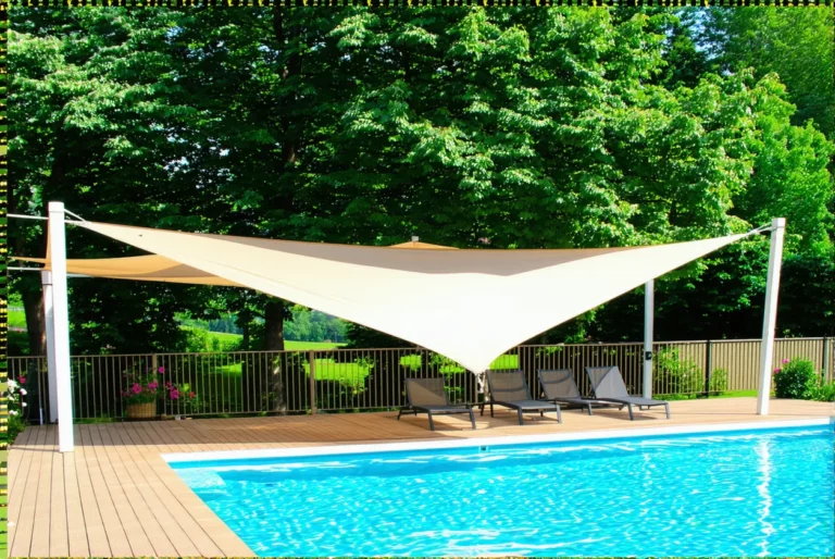 Voile d’ombrage, haies, pergola : comment intégrer sa piscine dans le paysage sans tout bétonner
