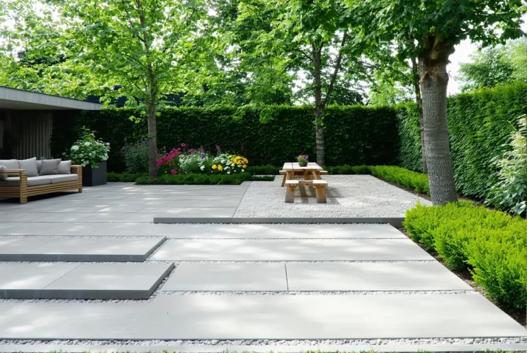 Alternatives au béton pour un jardin perméable et esthétique