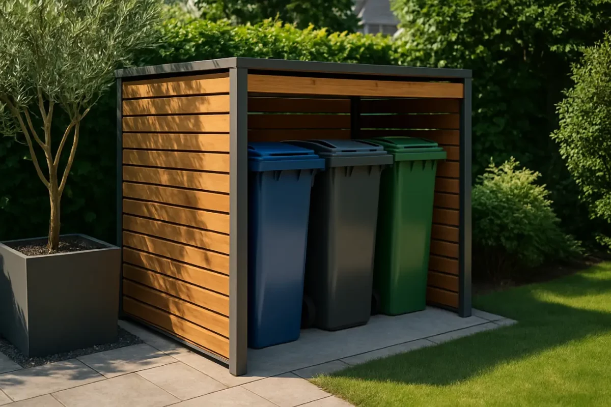 Comment cacher avec style les poubelles dans votre jardin ? Nos 5 idées design