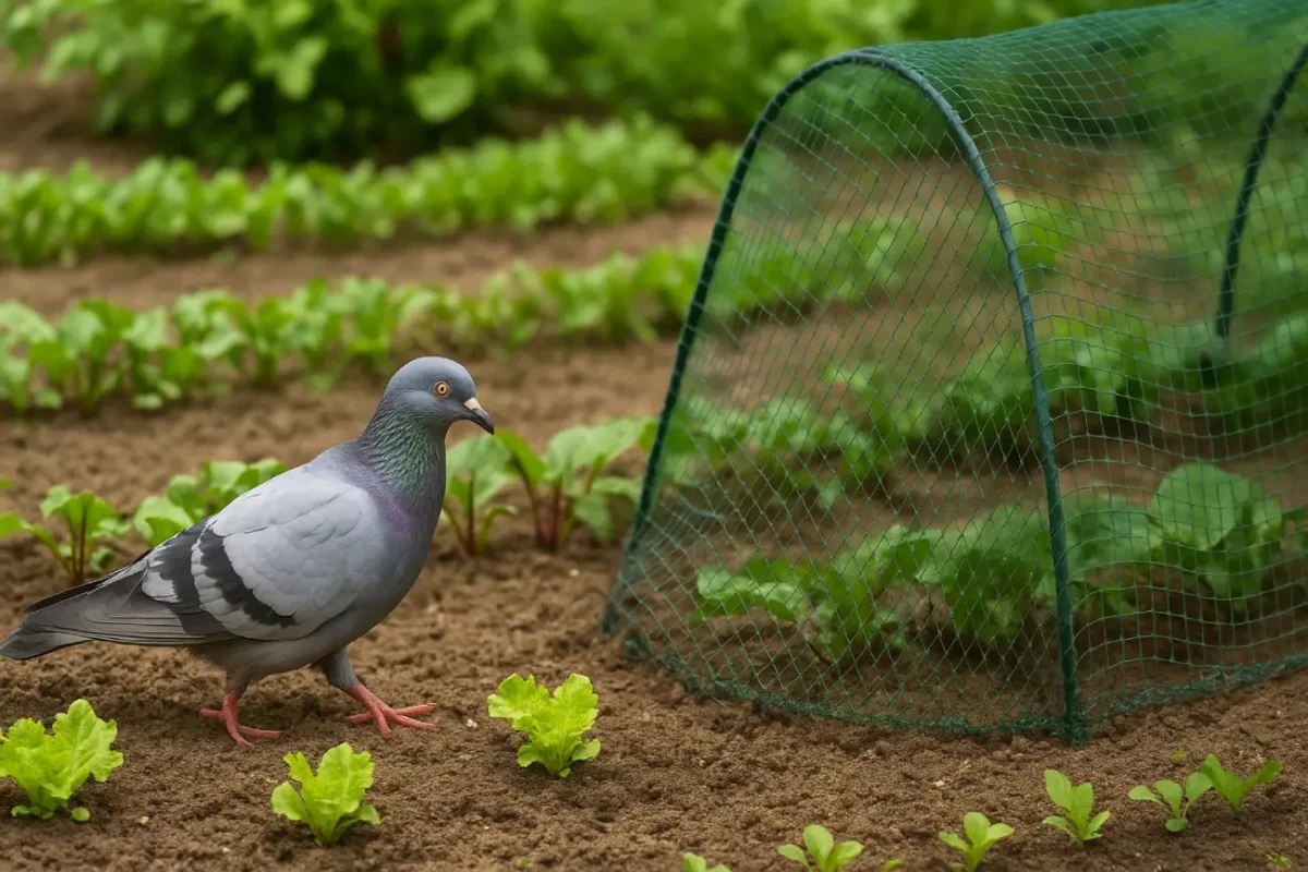 Conseil jardinage : protéger votre potager des pigeons