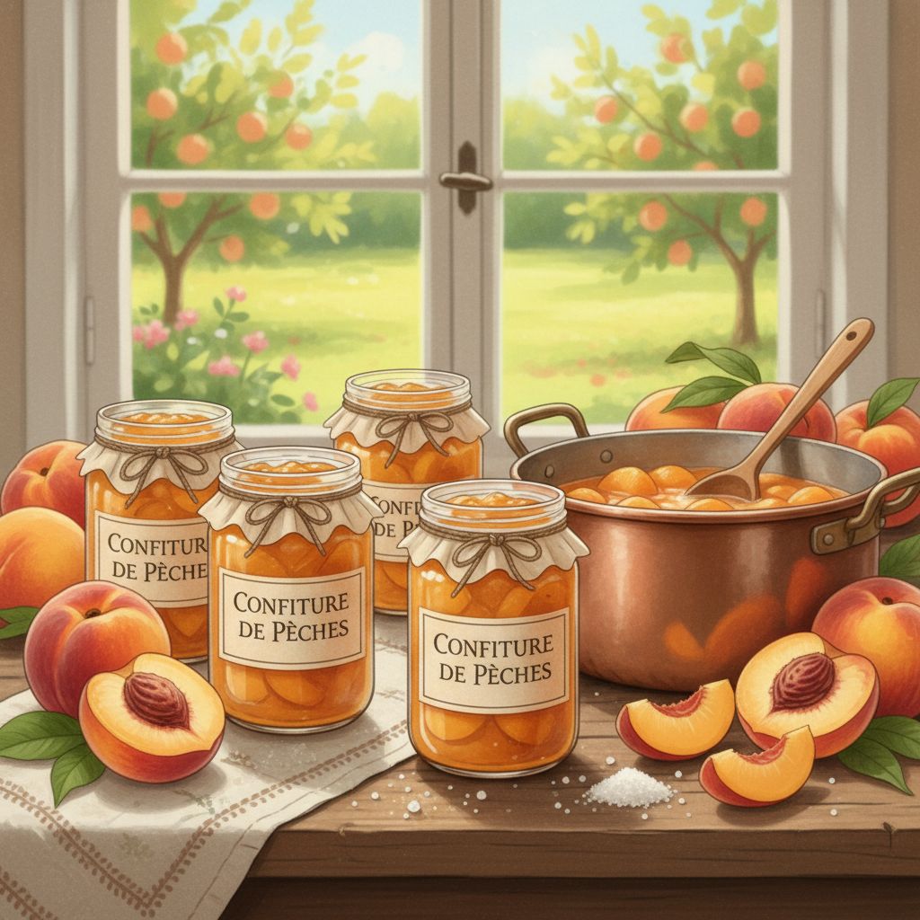 Confiture de pêches maison : la recette traditionnelle