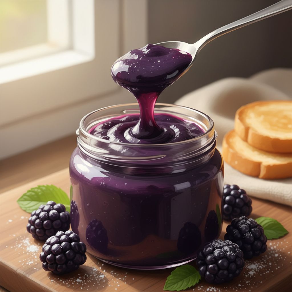 Confiture de mûres onctueuse maison : peu de sucre, goût puissant