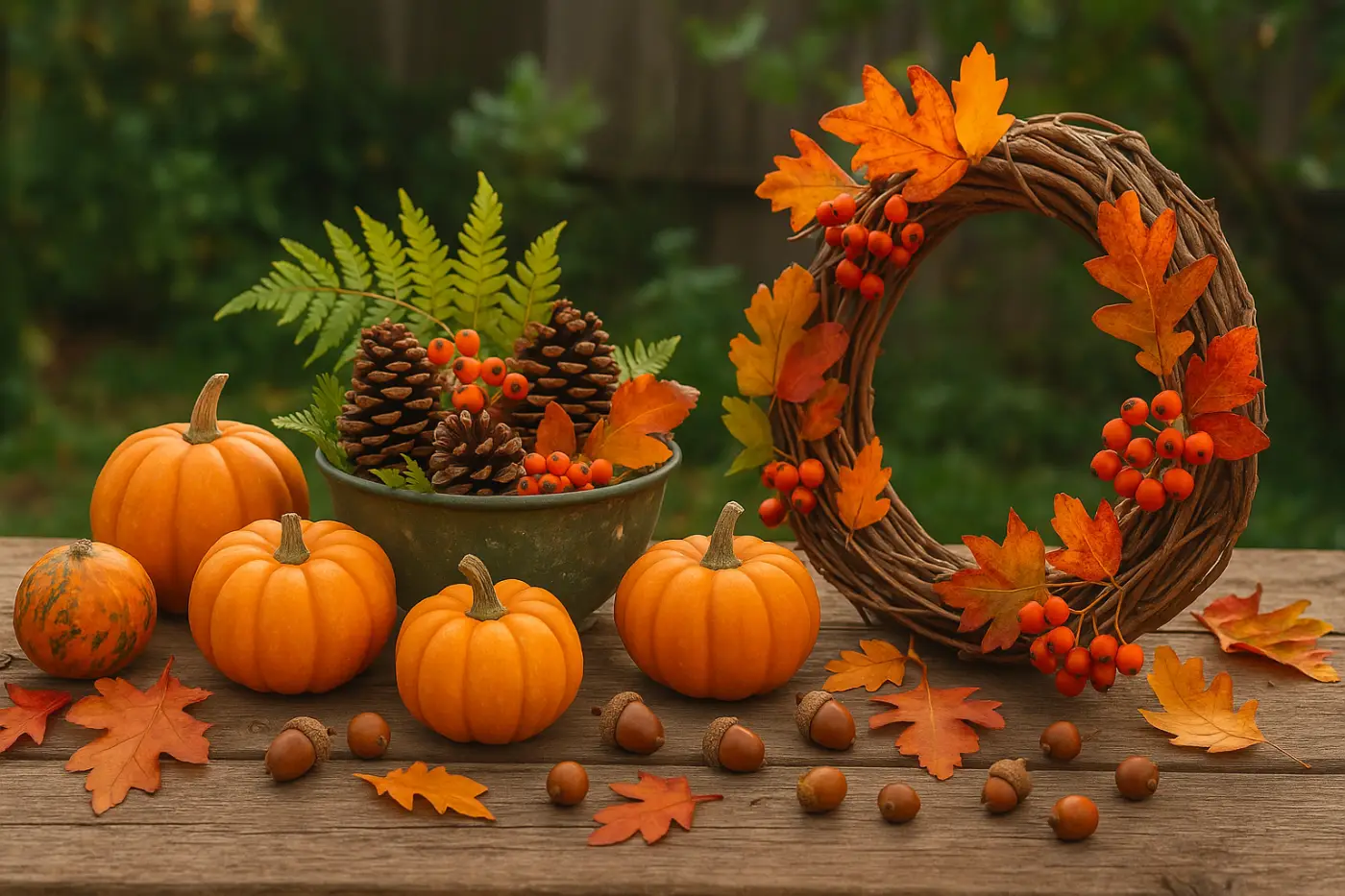 DIY de saison : déco naturelle d'automne avec les ressources du jardin et du potager