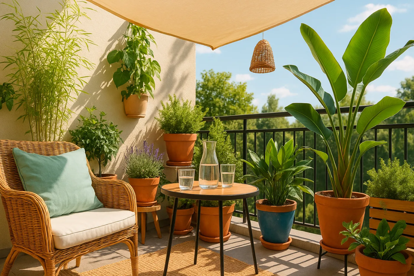 Varandas frescas: ideias simples de sombra, plantas e decoração para o calor de fim de ano