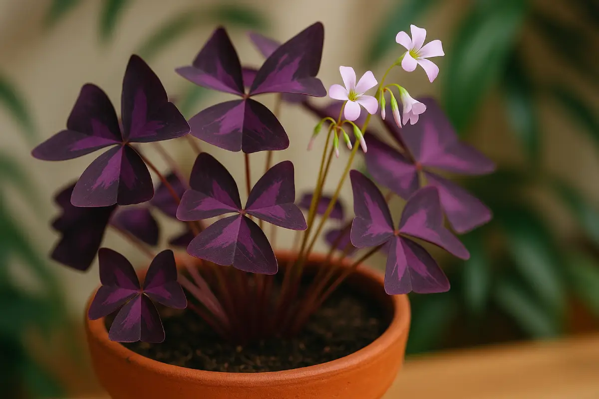 Oxalis triangularis : planter, rempoter et garder ses feuilles