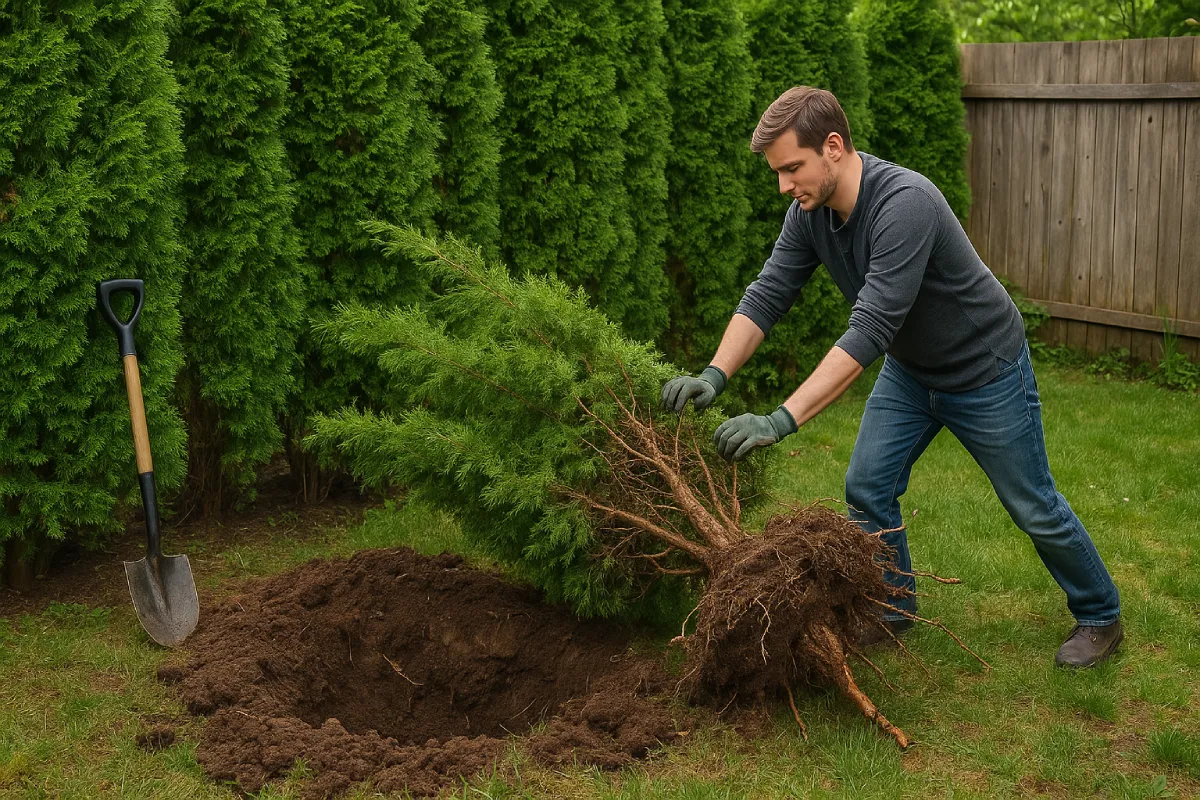 Comment enlever vos thuya sans trop galérer ?