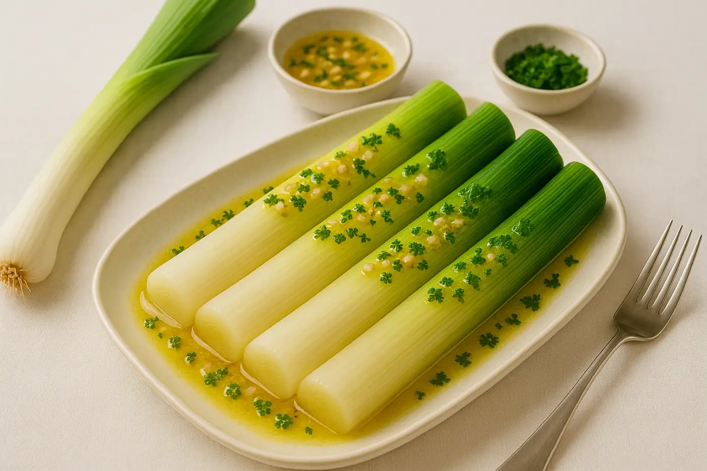 Poireaux vinaigrette : la recette simple pour sublimer ce légume d'hiver du potager