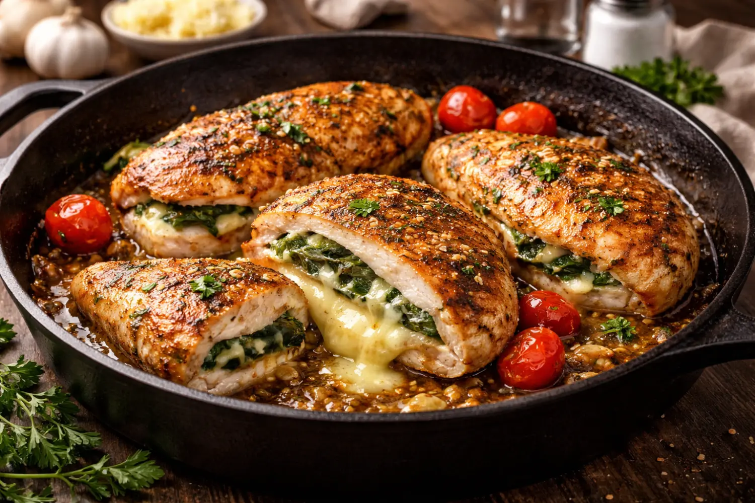 La recette ultra gourmande : escalopes de poulet au cœur de fromage coulant