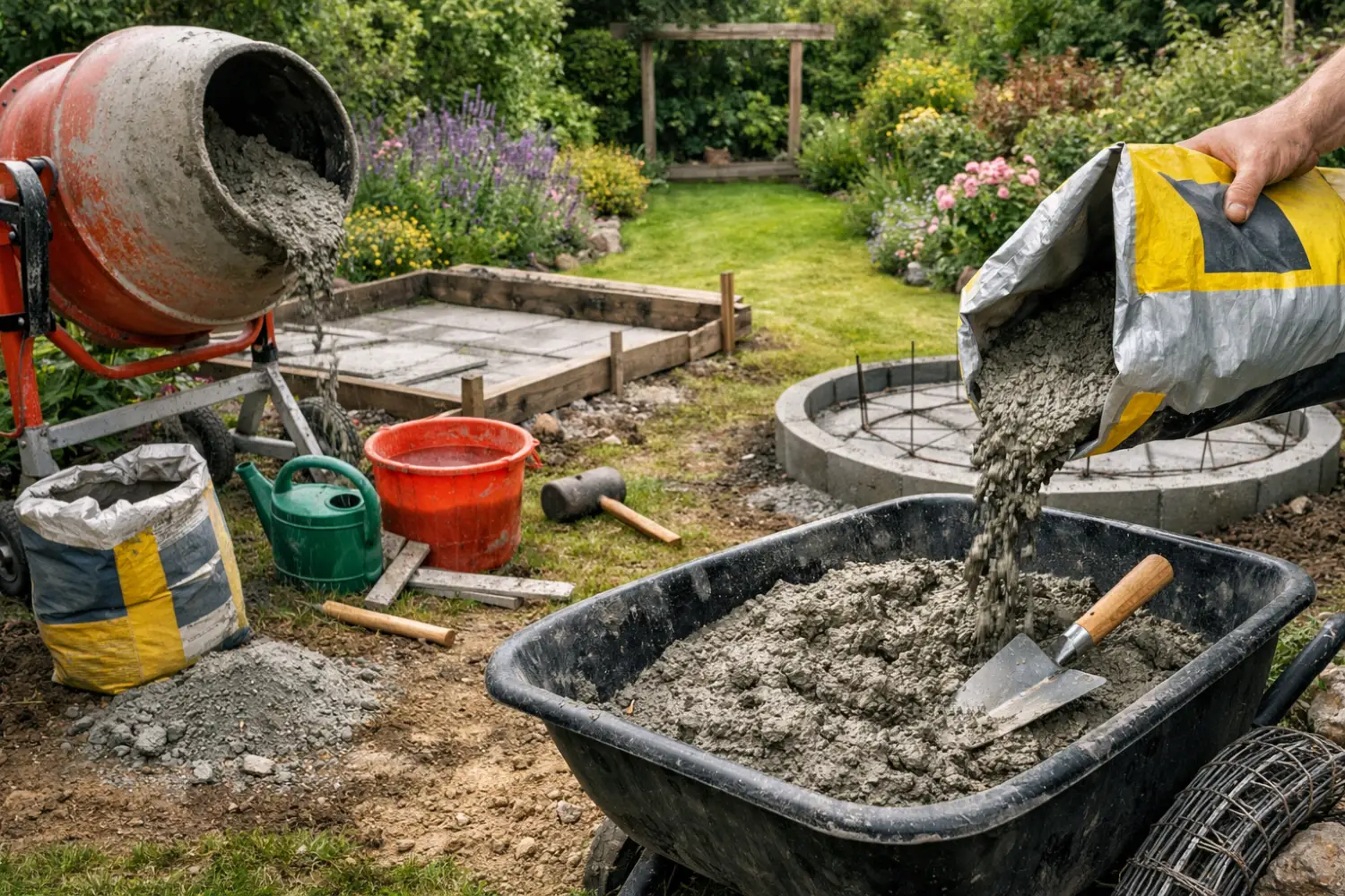 Béton tout prêt au jardin : la solution miracle ou le piège à éviter ?