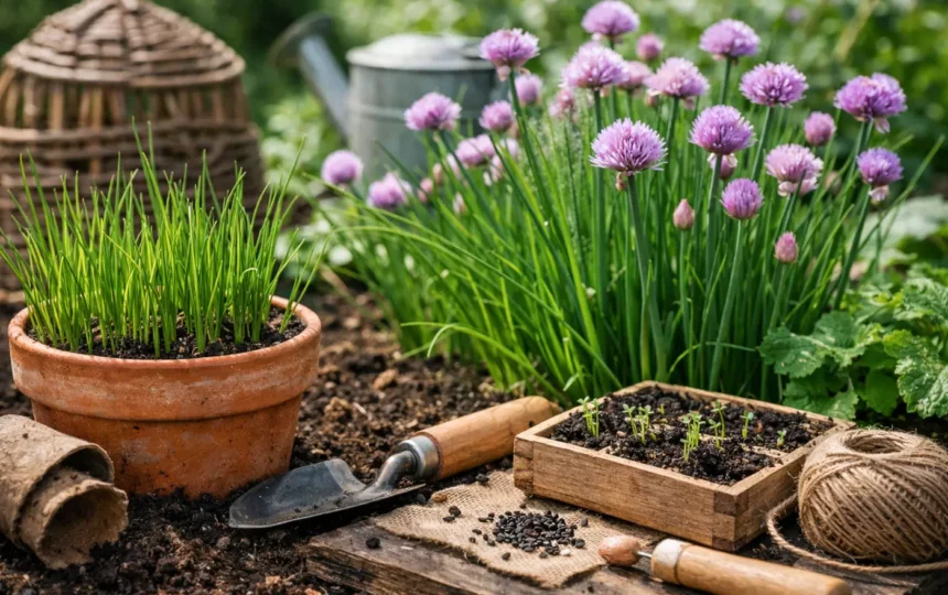 Ciboulette : les secrets d&rsquo;un semis réussi et d&rsquo;une récolte généreuse