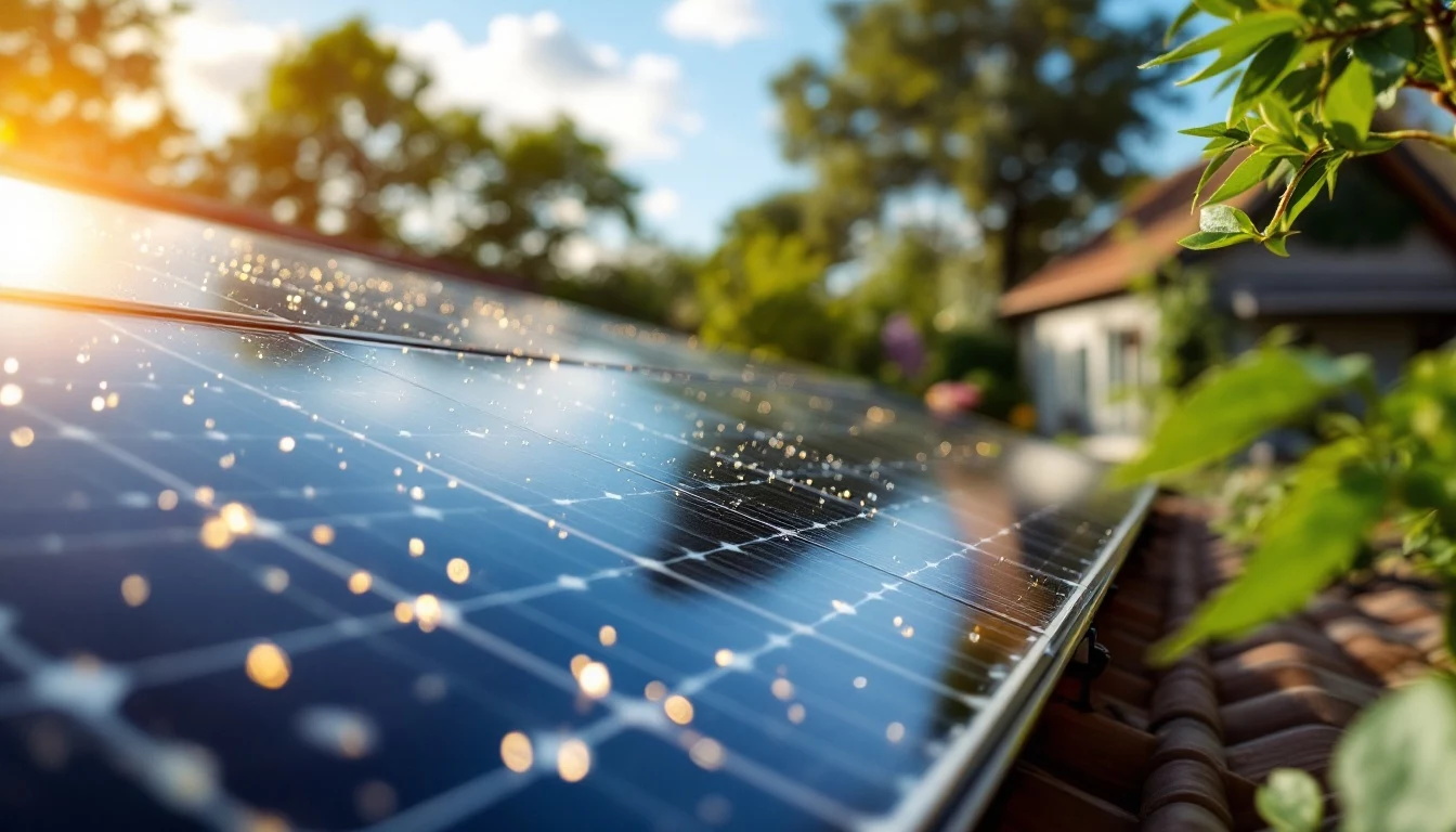 panneaux solaires et climatiseurs