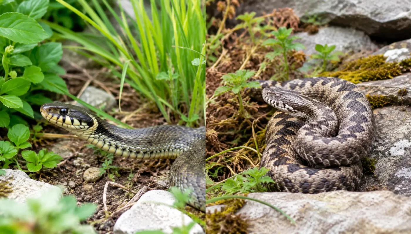 Serpent au jardin : lire les bons indices pour savoir si c'est une couleuvre ou une vipère (et agir juste)