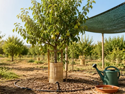 Canicule : comment protéger un poirier et les autres arbres fruitiers