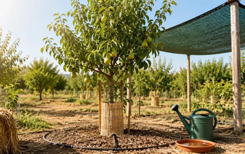 Canicule : comment protéger un poirier et les autres arbres fruitiers