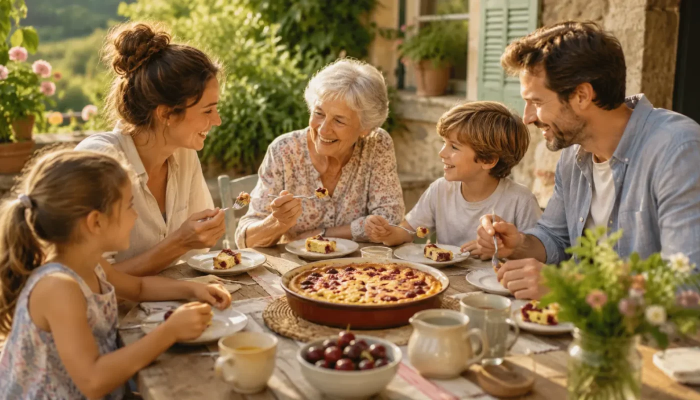 Le clafoutis aux fruits du jardin qui sent bon les vacances d&rsquo;été