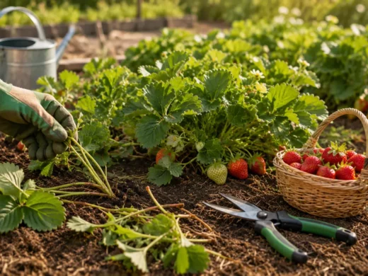 L’importance de l’entretien des fraisiers après la récolte