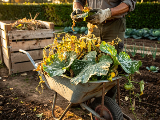 Fanes et feuilles malades : ce qui part au compost, ce qui doit en sortir