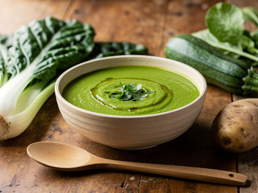 Soupe verte du potager : la méthode pour une couleur qui tient et un goût rond