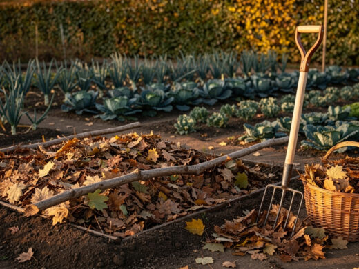 Les premières feuilles mortes tombent : 5 façons de les faire travailler au potager