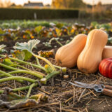 Longues tiges de courges : comment les rendre au sol sans nourrir les limaces