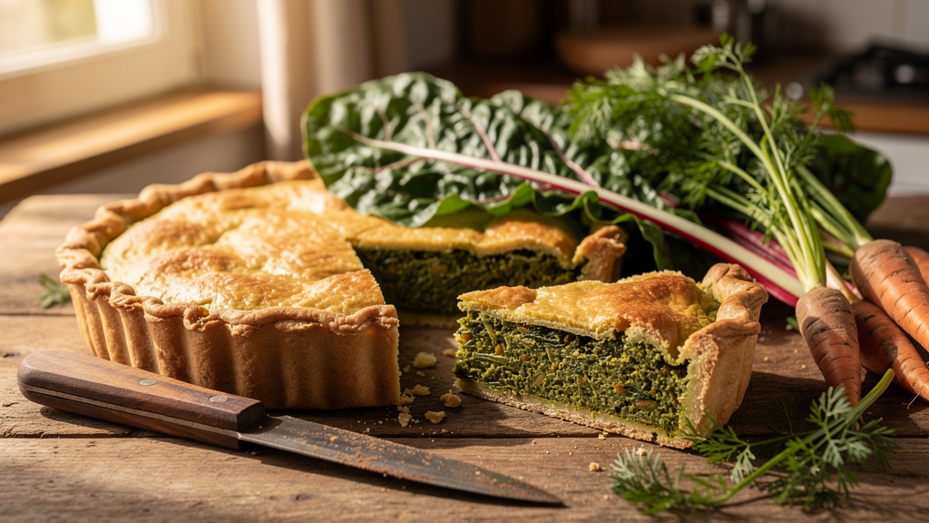 Tarte aux feuilles du potager : une base qui s&rsquo;adapte à la cagette du jour