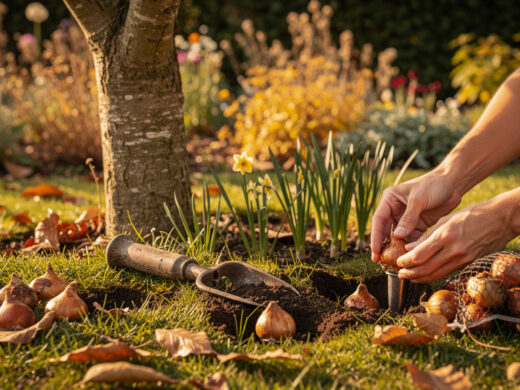 Bulbes de printemps : planter en taches plutôt qu’en rangs